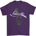Enjoy Cannabis Funny Bong Weed Drugs Spliff Mens T-Shirt Cotton Gildan Purple