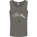 Enjoy Cannabis Funny Bong Weed Drugs Spliff Mens Vest Tank Top Charcoal