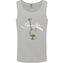 Enjoy Cannabis Funny Bong Weed Drugs Spliff Mens Vest Tank Top Sports Grey