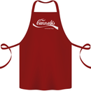 Enjoy Cannabis Funny Weed Drugs Spliff Bong Cotton Apron 100% Organic Maroon