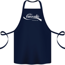 Enjoy Cannabis Funny Weed Drugs Spliff Bong Cotton Apron 100% Organic Navy Blue