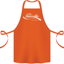Enjoy Cannabis Funny Weed Drugs Spliff Bong Cotton Apron 100% Organic Orange