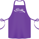Enjoy Cannabis Funny Weed Drugs Spliff Bong Cotton Apron 100% Organic Purple