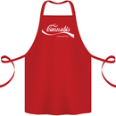 Enjoy Cannabis Funny Weed Drugs Spliff Bong Cotton Apron 100% Organic Red