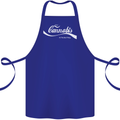 Enjoy Cannabis Funny Weed Drugs Spliff Bong Cotton Apron 100% Organic Royal Blue