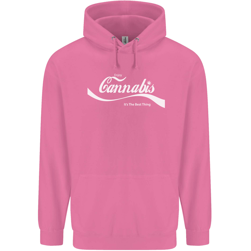 Enjoy Cannabis Funny Weed Drugs Spliff Bong Mens 80% Cotton Hoodie Azelea