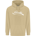 Enjoy Cannabis Funny Weed Drugs Spliff Bong Mens 80% Cotton Hoodie Sand