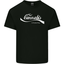 Enjoy Cannabis Funny Weed Drugs Spliff Bong Mens Cotton T-Shirt Tee Top Black