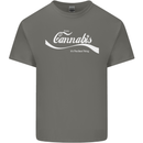 Enjoy Cannabis Funny Weed Drugs Spliff Bong Mens Cotton T-Shirt Tee Top Charcoal