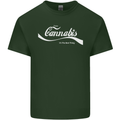 Enjoy Cannabis Funny Weed Drugs Spliff Bong Mens Cotton T-Shirt Tee Top Forest Green