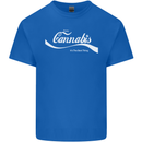 Enjoy Cannabis Funny Weed Drugs Spliff Bong Mens Cotton T-Shirt Tee Top Royal Blue