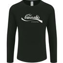 Enjoy Cannabis Funny Weed Drugs Spliff Bong Mens Long Sleeve T-Shirt Black