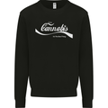 Enjoy Cannabis Funny Weed Drugs Spliff Bong Mens Sweatshirt Jumper Black