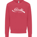 Enjoy Cannabis Funny Weed Drugs Spliff Bong Mens Sweatshirt Jumper Heliconia