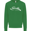 Enjoy Cannabis Funny Weed Drugs Spliff Bong Mens Sweatshirt Jumper Irish Green