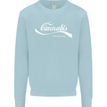 Enjoy Cannabis Funny Weed Drugs Spliff Bong Mens Sweatshirt Jumper Light Blue