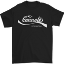Enjoy Cannabis Funny Weed Drugs Spliff Bong Mens T-Shirt Cotton Gildan Black