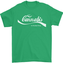 Enjoy Cannabis Funny Weed Drugs Spliff Bong Mens T-Shirt Cotton Gildan Irish Green