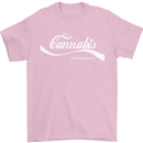 Enjoy Cannabis Funny Weed Drugs Spliff Bong Mens T-Shirt Cotton Gildan Light Pink