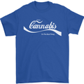 Enjoy Cannabis Funny Weed Drugs Spliff Bong Mens T-Shirt Cotton Gildan Royal Blue