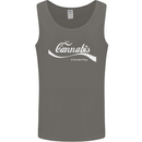 Enjoy Cannabis Funny Weed Drugs Spliff Bong Mens Vest Tank Top Charcoal