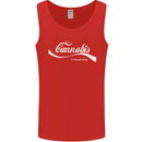 Enjoy Cannabis Funny Weed Drugs Spliff Bong Mens Vest Tank Top Red