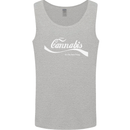 Enjoy Cannabis Funny Weed Drugs Spliff Bong Mens Vest Tank Top Sports Grey