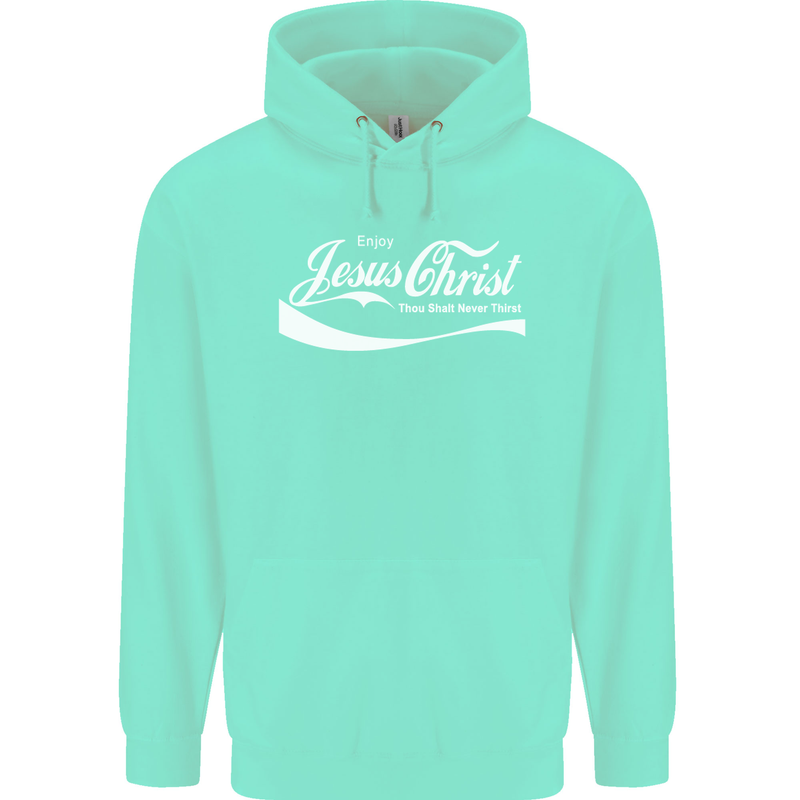 Enjoy Jesus Christ Funny Chiristian Childrens Kids Hoodie Peppermint