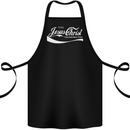 Enjoy Jesus Christ Funny Chiristian Cotton Apron 100% Organic Black