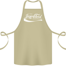 Enjoy Jesus Christ Funny Chiristian Cotton Apron 100% Organic Khaki