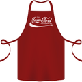 Enjoy Jesus Christ Funny Chiristian Cotton Apron 100% Organic Maroon