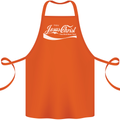 Enjoy Jesus Christ Funny Chiristian Cotton Apron 100% Organic Orange