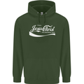 Enjoy Jesus Christ Funny Chiristian Mens 80% Cotton Hoodie Forest Green