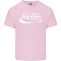 Enjoy Jesus Christ Funny Chiristian Mens Cotton T-Shirt Tee Top Light Pink