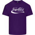Enjoy Jesus Christ Funny Chiristian Mens Cotton T-Shirt Tee Top Purple