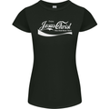 Enjoy Jesus Christ Funny Chiristian Womens Petite Cut T-Shirt Black