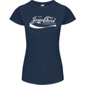 Enjoy Jesus Christ Funny Chiristian Womens Petite Cut T-Shirt Navy Blue