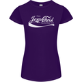 Enjoy Jesus Christ Funny Chiristian Womens Petite Cut T-Shirt Purple