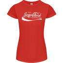 Enjoy Jesus Christ Funny Chiristian Womens Petite Cut T-Shirt Red