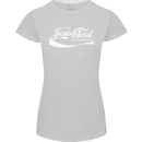 Enjoy Jesus Christ Funny Chiristian Womens Petite Cut T-Shirt Sports Grey