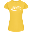 Enjoy Jesus Christ Funny Chiristian Womens Petite Cut T-Shirt Yellow