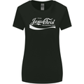 Enjoy Jesus Christ Funny Chiristian Womens Wider Cut T-Shirt Black