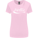 Enjoy Jesus Christ Funny Chiristian Womens Wider Cut T-Shirt Light Pink