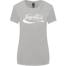 Enjoy Jesus Christ Funny Chiristian Womens Wider Cut T-Shirt Sports Grey