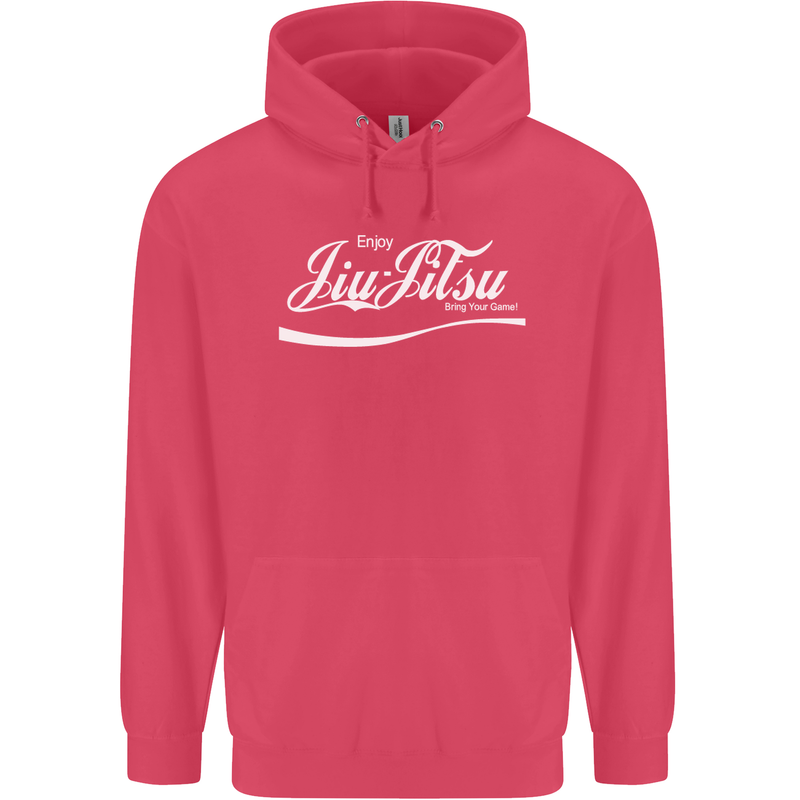 Enjoy Jiu Jitsu MMA Mixed Martial Art Funny Childrens Kids Hoodie Heliconia