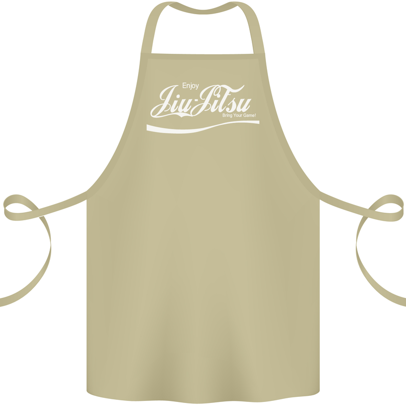 Enjoy Jiu Jitsu MMA Mixed Martial Art Funny Cotton Apron 100% Organic Khaki