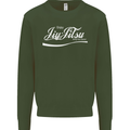 Enjoy Jiu Jitsu MMA Mixed Martial Art Funny Kids Sweatshirt Jumper Forest Green
