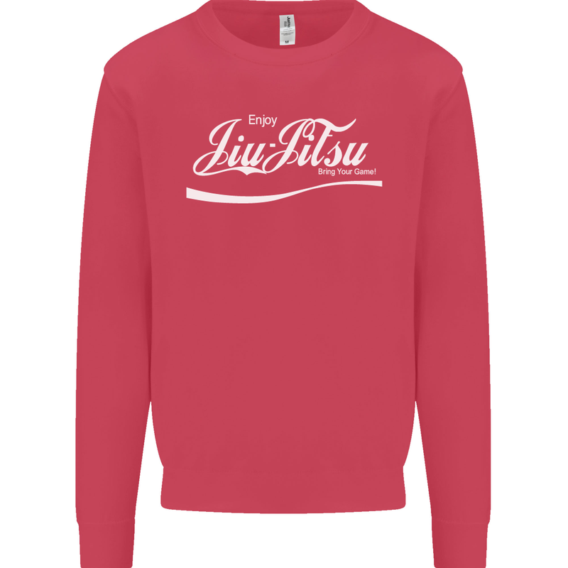 Enjoy Jiu Jitsu MMA Mixed Martial Art Funny Kids Sweatshirt Jumper Heliconia