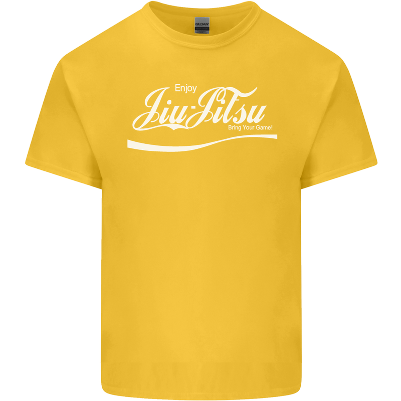 Enjoy Jiu Jitsu MMA Mixed Martial Art Funny Kids T-Shirt Childrens Yellow