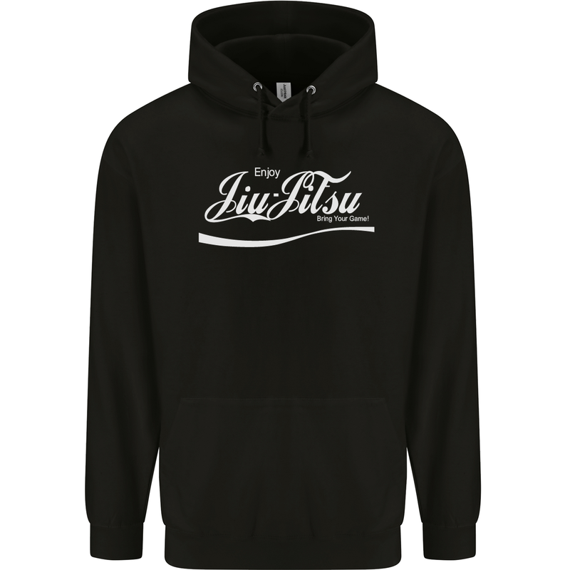 Enjoy Jiu Jitsu MMA Mixed Martial Art Funny Mens 80% Cotton Hoodie Black